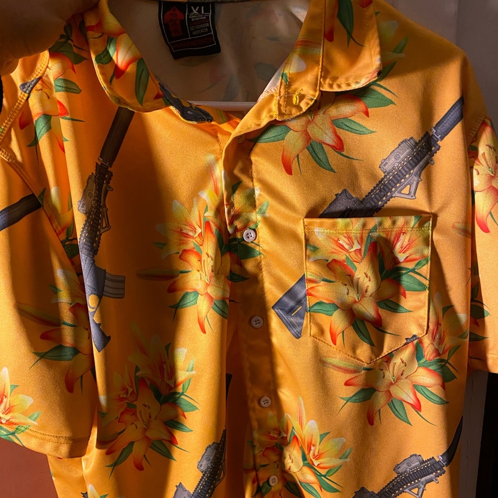 MK-11 tropical button up shirt